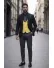 Costum barbati slim fit negru, 3 piese 13313